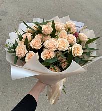 Букет Кремовые розы Латте в Варениковской