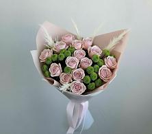 Букет цветов из:  Розы и Хризантемы в Варениковской